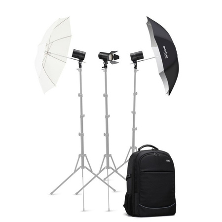 Zestaw 3 lamp studyjnych Godox AD100Pro TTL z plecakiem