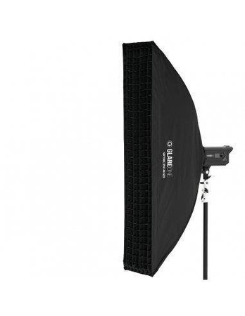 Softbox 35x140 - zestaw z gridem
