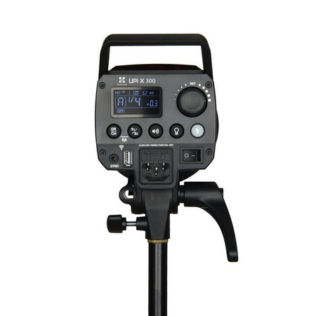 Lampa studyjna Quadralite UP! X 300 + parasolka