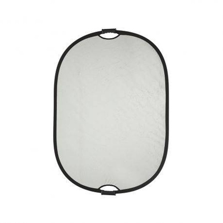 Quadralite Blenda z uchwytem srebrno-biała 90x120 cm