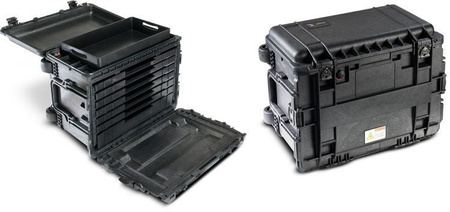 Peli 0450 skrzynia bez gąbki - bez szuflad/czarna