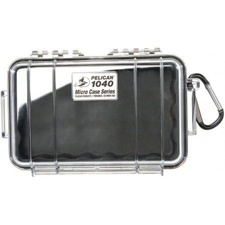 Peli 1040 mikro skrzynka, czarna wkładka/przeźroczysta