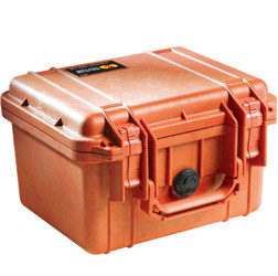 Peli 1300 skrzynia z gąbką/pomarańczowa