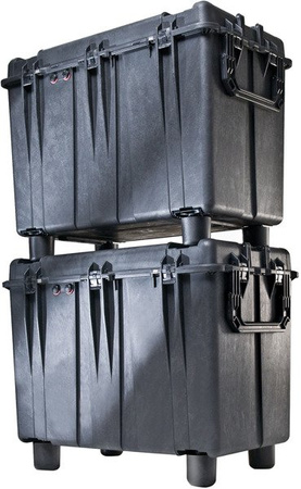 Peli 0500 skrzynia z gąbką, bez kółek/czarna