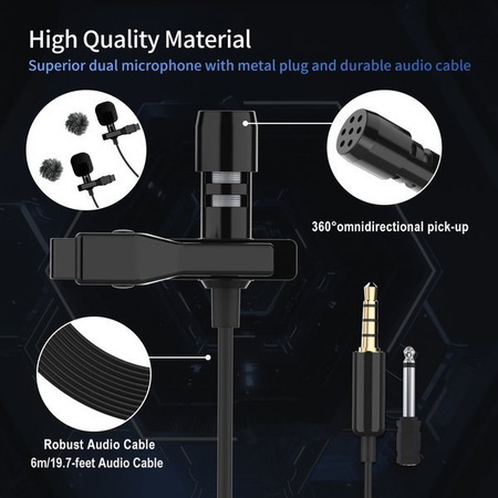 Synco S6D mikrofon krawatowy podwójny