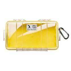 Peli 1060 mikro skrzynka, żółta wkładka/przeźroczysta