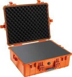 Peli 1600 skrzynia z gąbką/pomarańczowa