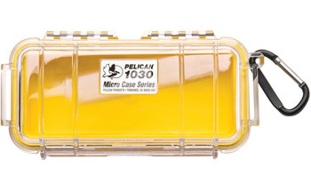 Peli 1040 mikro skrzynka, żółta wkładka/przeźroczysta