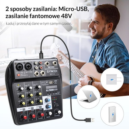 Synco MC4 mikser audio 4 kanałowy