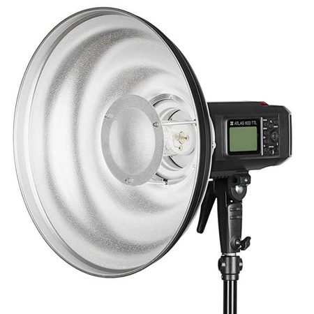 Quadralite Wave Beauty Dish srebrny 55