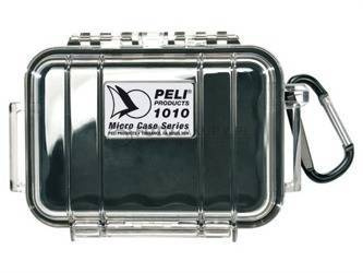 Peli 1010 mikro skrzynka, czarna wkładka/przeźroczysta