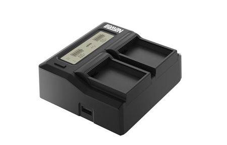 Ładowarka dwukanałowa Newell DC-LCD do akumulatorów serii NP-F, NP-FM
