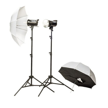 Quadralite Up! 600 Kit zestaw + Blenda srebrno- biała 60cm