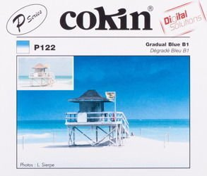COKIN P122 niebieski połówkowy z twardym przejściem koloru