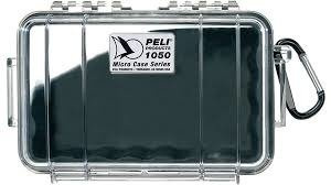 Peli 1050 mikro skrzynka, czarna wkładka/przeźroczysta