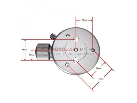 GSO Adapter dovetail do statywu / montażu