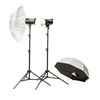 Quadralite Up! 600 Kit zestaw + Blenda srebrno- biała 60cm