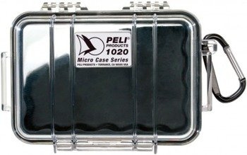 Peli 1020 mikro skrzynka, czarna wkładka/przeźroczysta