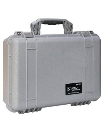 Peli 1500 skrzynia z gąbką/srebrna