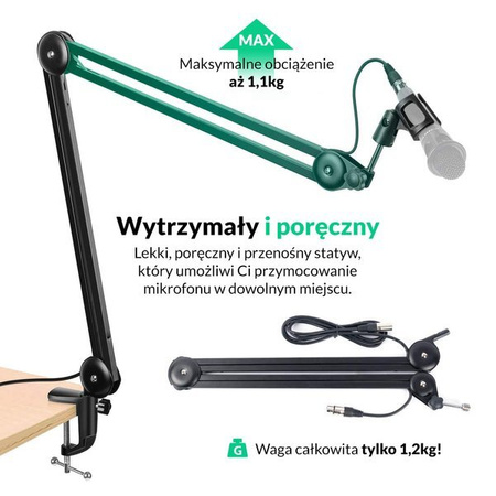 Synco MA38 ramię mikrofonowe - zintegrowany kabel XLR