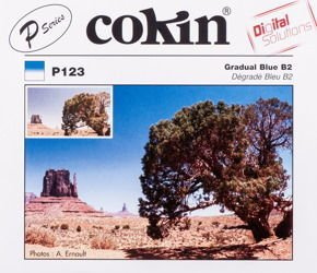 COKIN P123 niebieski połówkowy z twardym przejściem koloru