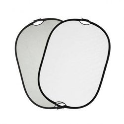 Quadralite Blenda z uchwytem srebrno-biała 90x120 cm