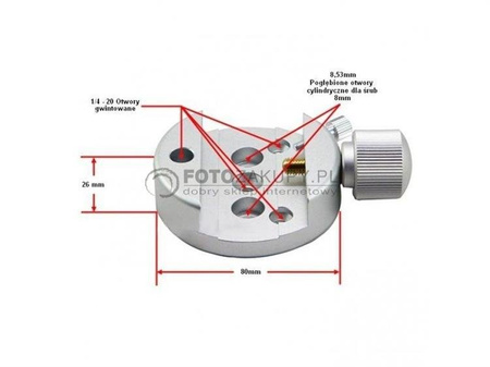 GSO Adapter dovetail do statywu / montażu