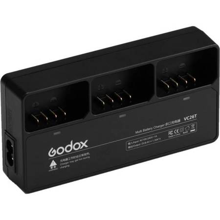 Godox VC26T potrójna ładowarka do VB26