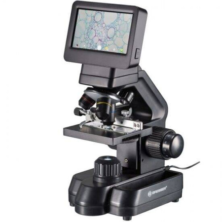 Mikroskop cyfrowy Bresser Biolux Touch 5MP HDMI, LCD 4,3″, 30x-300x (1200x), ekran dotykowy